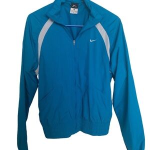 Nike Teal and White Track Jacket